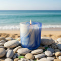 Bummin' On The Beach | Candle 10oz | Frosted Blue Swirl
