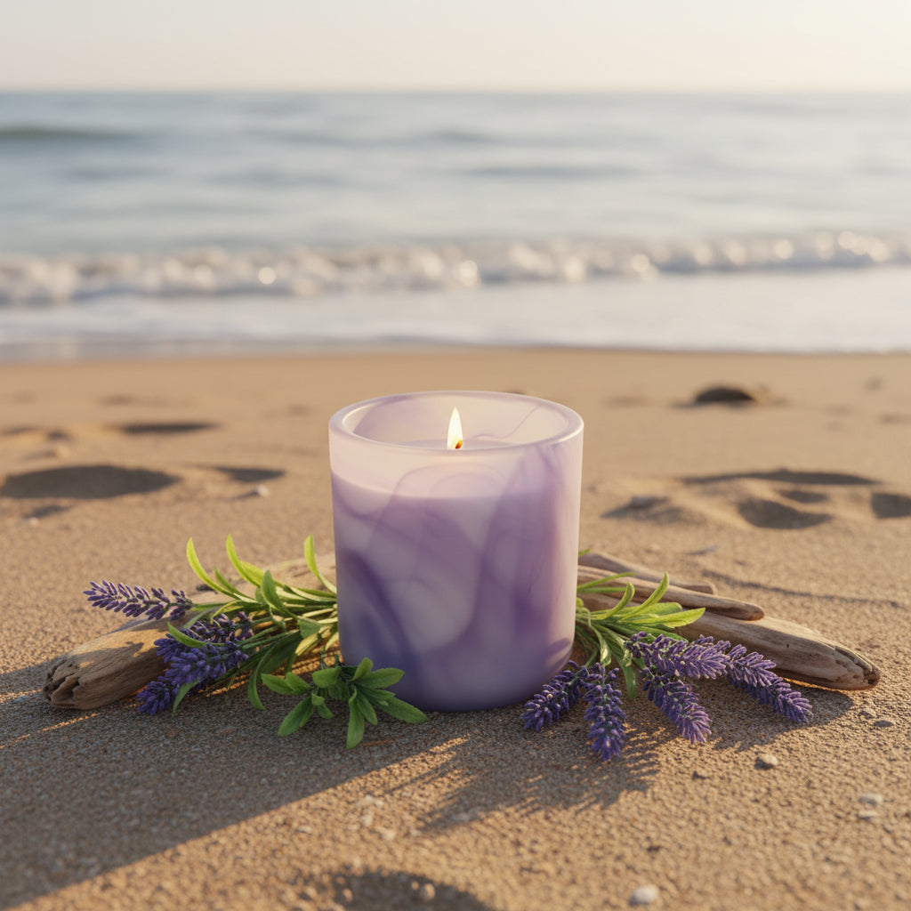 Sands Of Time | Candle 10oz | Frosted Purple Swirl